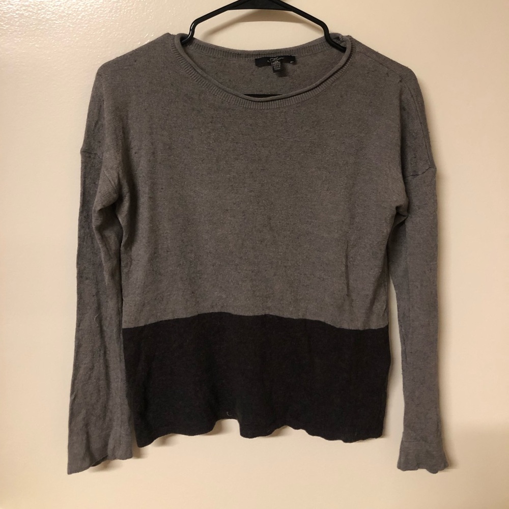 Black and grey sweater